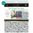 Floral sketch clear toner sheets icraft