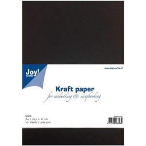 Kraft Papier A4 - Zwart (20x)