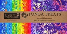 Gumdrop Tonga Batik 5in Squares, 42st