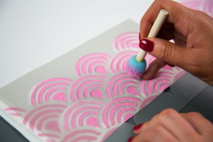 Stencil non-adhesive