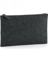 BagBase Felt Accessory Pouch - Charcoal