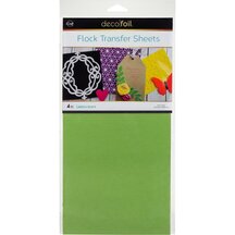 Green Envy Flock Transfer Sheets  - iCraft Deco Foil 