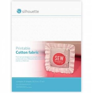 Printable Cotton Fabric 8pcs SILHOUETTE