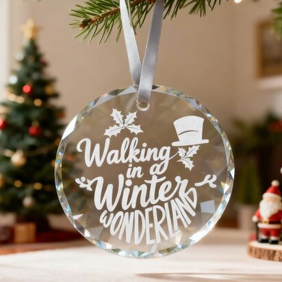 K5 Crystal faceted Round ornament xTool