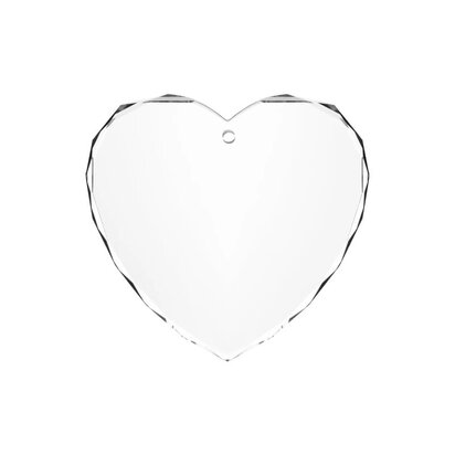 K5 Crystal faceted heart-shaped ornament (3x) xTool
