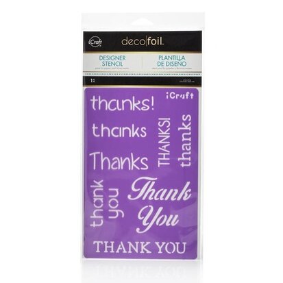 Congrats Stencil - iCraft Deco Foil