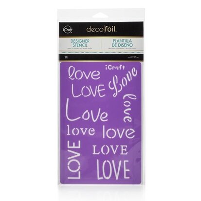 Love Stencil - iCraft Deco Foil