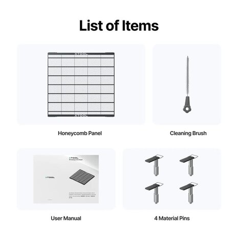 P3 Honingraat werkpaneel xTool DiDEMCO BELGIUM