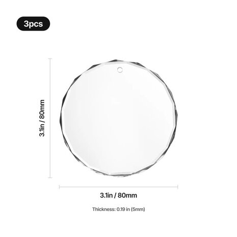 K5 Crystal faceted Round ornament xTool