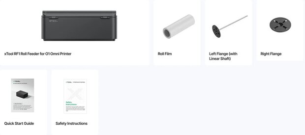 xTool RF1 Roll Feeder f&uuml;r den O1 Omni Printer