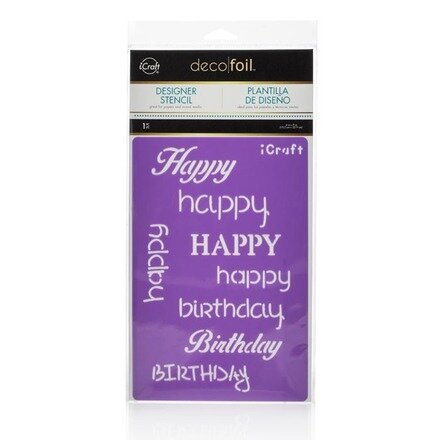 Happy Stencil - iCraft Deco Foil