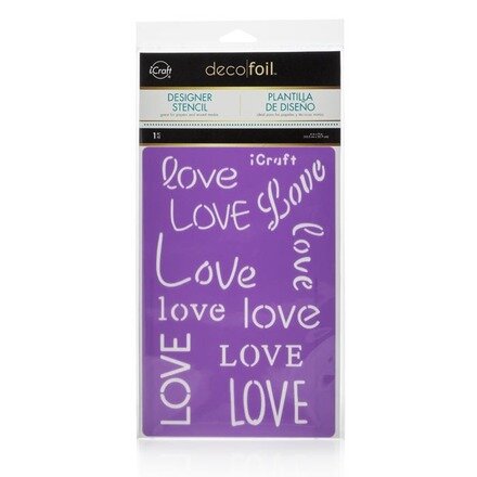Love Stencil - iCraft Deco Foil