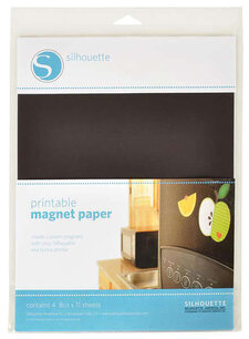 Printbaar Magnetisch Papier 4pcs SILHOUETTE
