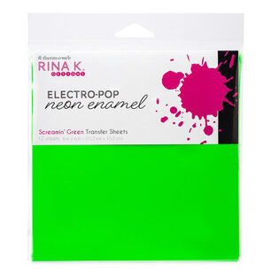 Screaming Green Transfer Sheets - Rina K. Neon Enamel Screaming Green Transfer Sheets - Rina K. Neon Enamel