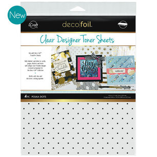 Polka Dots * Clear Toner Sheets - iCraft Deco Foil 