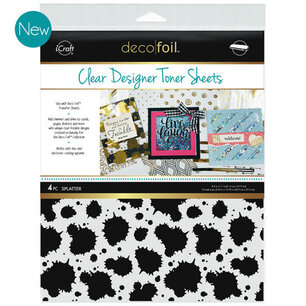 Splatter * Clear Toner Sheets - iCraft Deco Foil 