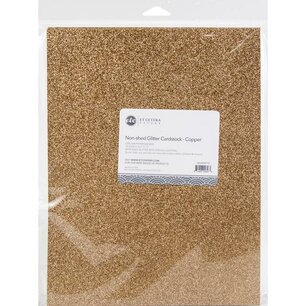 Papier cartonné à paillettes, Cuivre (10x)