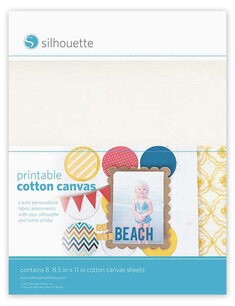 Printbare Katoen Canvas vellen 8pcs SILHOUETTE