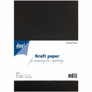 Papier Kraft A4, Noir (20x)
