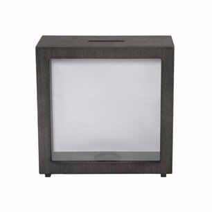 Sublimation Wood Bank Box 16,5x16,5x5cm - Black