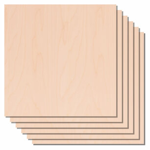 3mm Contreplaqué d'Erable 30x30cm (6x) - xTool