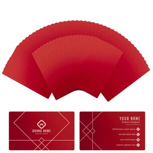 Cartes de visite en métal Rouge (60pcs) - xTool