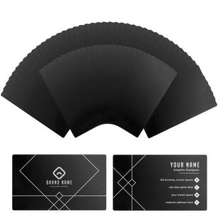 Cartes de visite en métal noir (300pcs) - xTool