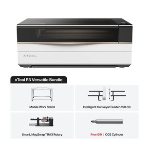 xTool P3 80W CO2 Laser Cutter Versatile bundle