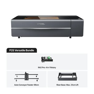 xTool P2S Versatile Kit - CO2 Laser Cutter 55W ClassIV xTool P2S Versatile Kit - CO2 Laser Cutter 55W ClassIV
