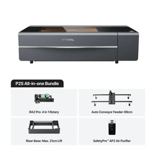 xTool P2S All-in-One SafetyPro Kit - CO2 Laser Cutter 55W ClassIV xTool P2S All-in-One SafetyPro Kit - CO2 Laser Cutter 55W ClassIV