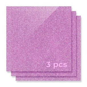 3mm Feuille Acrylique Pink Glitter 30x30cm (3x) - xTool