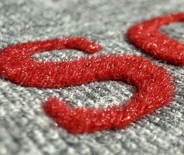 White - Ultra Velour Flock Transferfolie 1000μ - SEF 25cm x 1m