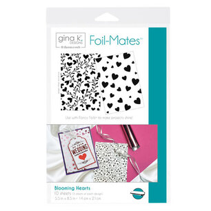 Blooming Hearts - Gina K. Designs Foil-Mates Backgrounds