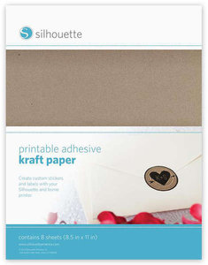 Zelfklevend Kraft Papier 8pcs SILHOUETTE