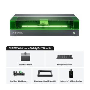 xTool S1 20W - All-in-One SafetyPro Kit